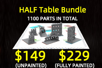 Fully Painted Modular LEGO-Style Terrain for Wargamers