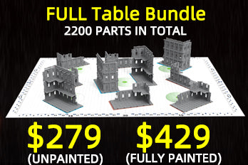 Fully Painted Modular LEGO-Style Terrain for Wargamers