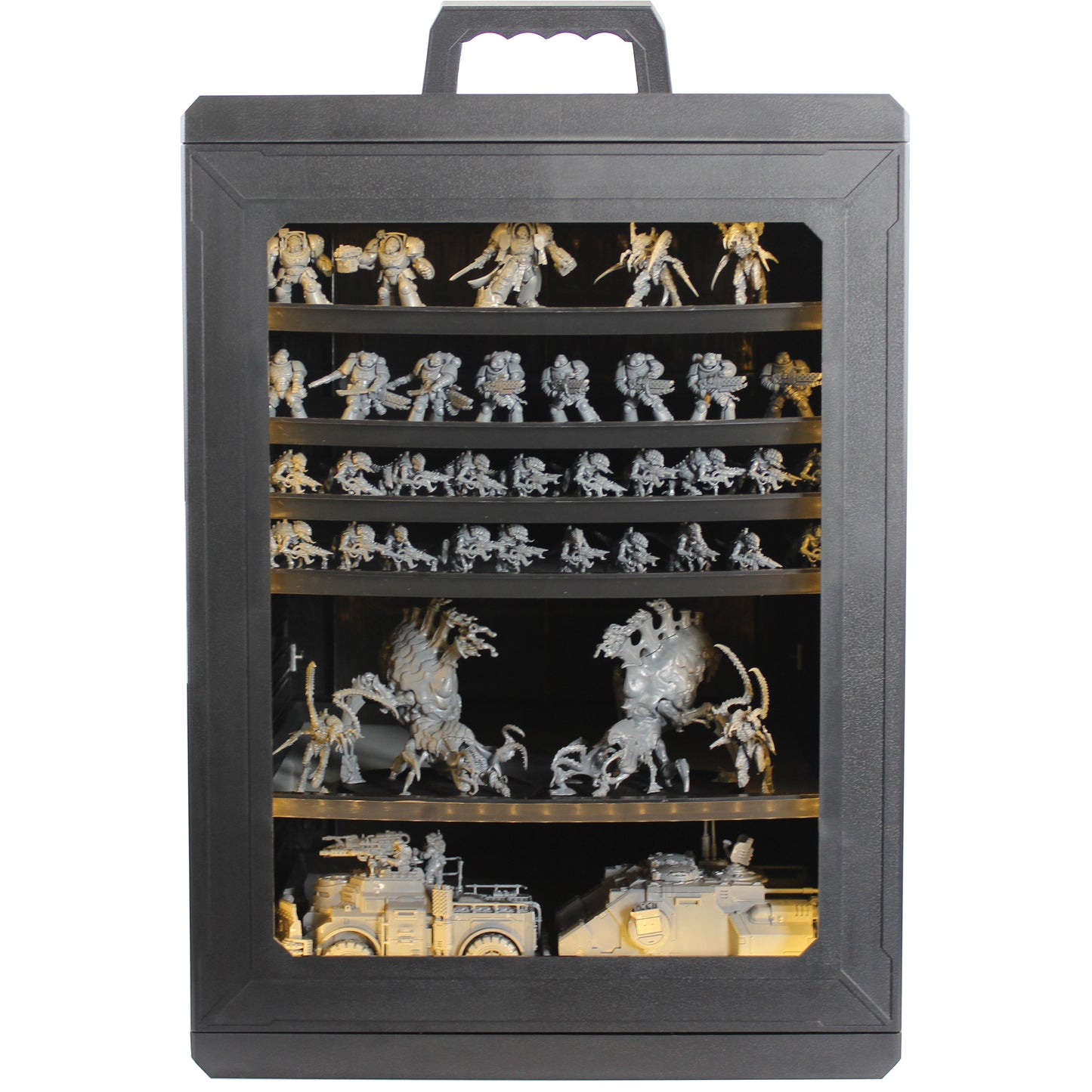 TOPQM Modular LED Miniatures Storage and Transport Case (Large size)